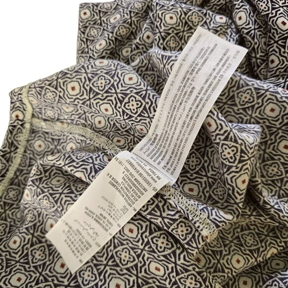 Abercrombie & Fitch Dress Black White Sleeveless Printed Keyhole Back  jh1846 - Picture 6 of 7